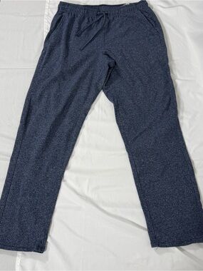 Lot of 2 - Banana Republic Unisex Sweatpants Brown Blue M Elastic Waist Pockets